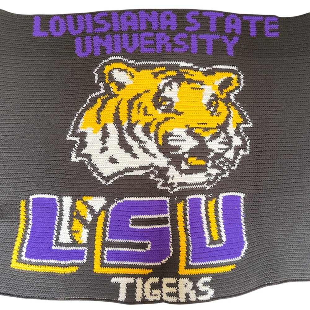 LSU Tigers Crochet Blanket
